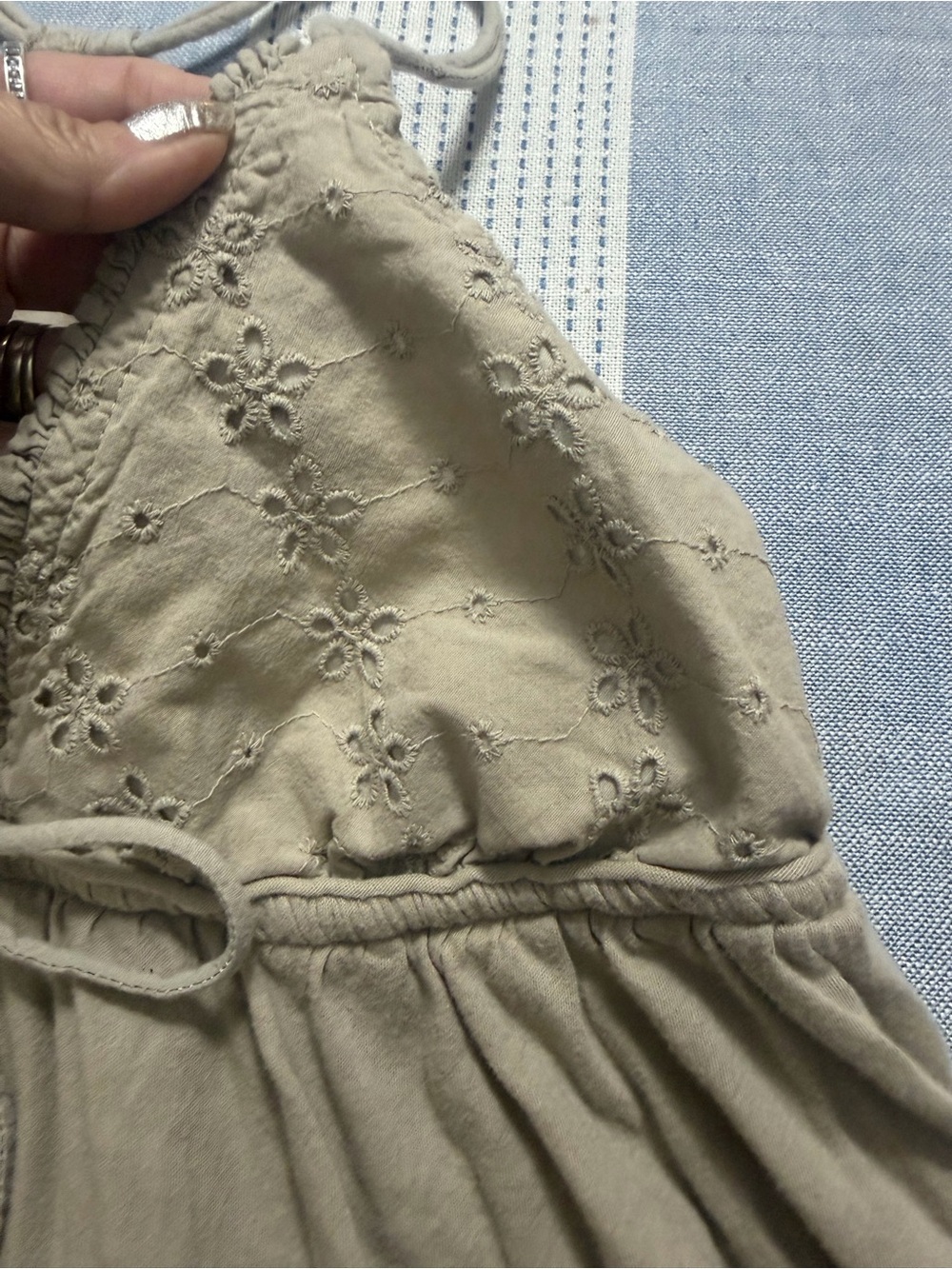 Kimchi Blue Bailey Eyelet Lace Babydoll Tank Top- String - Picture 6 of 11